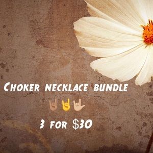 Choker necklace bundle
